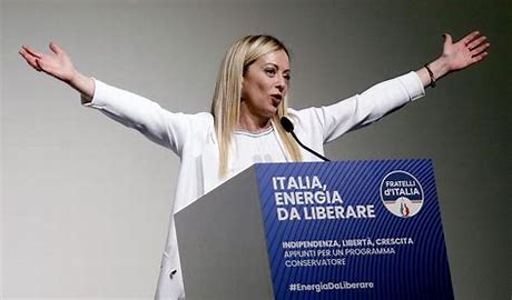 Giorgia Meloni, attuale presidente del consiglio