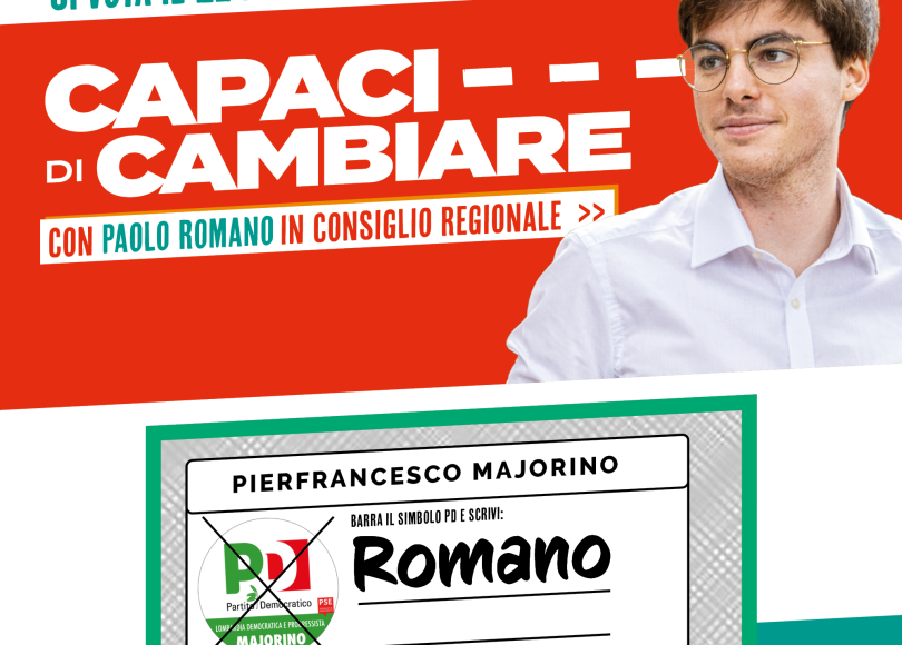 Paolo Romano, PD, eletto nel consiglio regionale lombardo a 26 anni.
