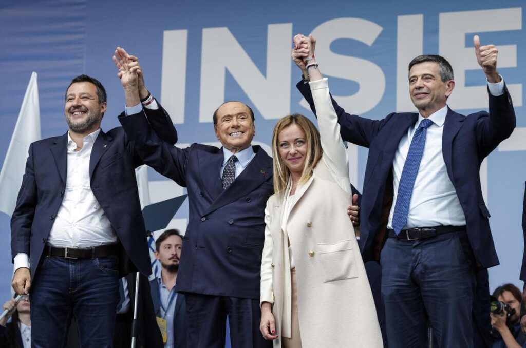 Salvini, Berlusconi, Meloni e Lupi
